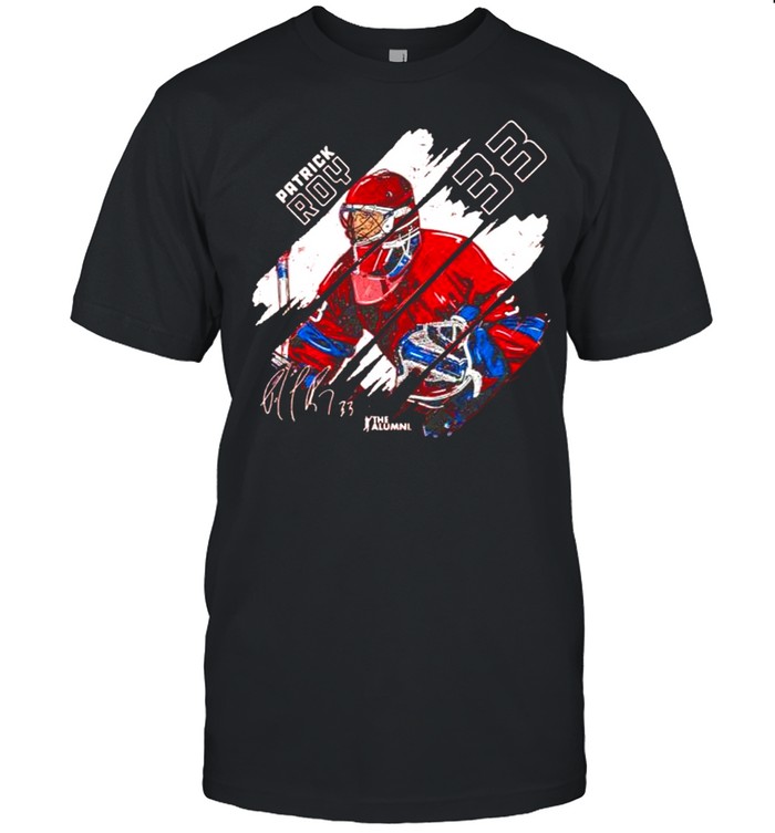 Montreal NHLA 33 Patrick Roy Stripes shirt Classic Men's T-shirt