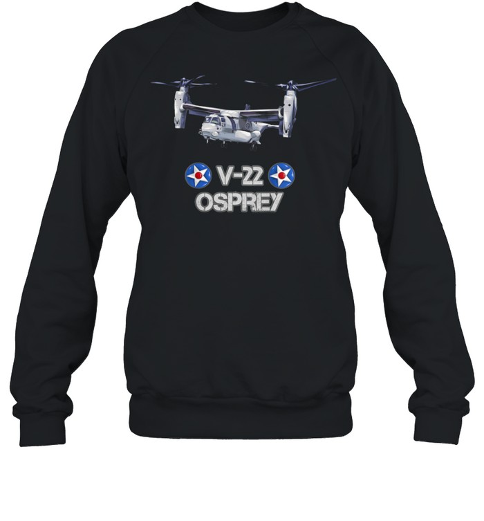 Kids American Airforce VSTOL Military Aircraft V22 Osprey shirt Unisex Sweatshirt