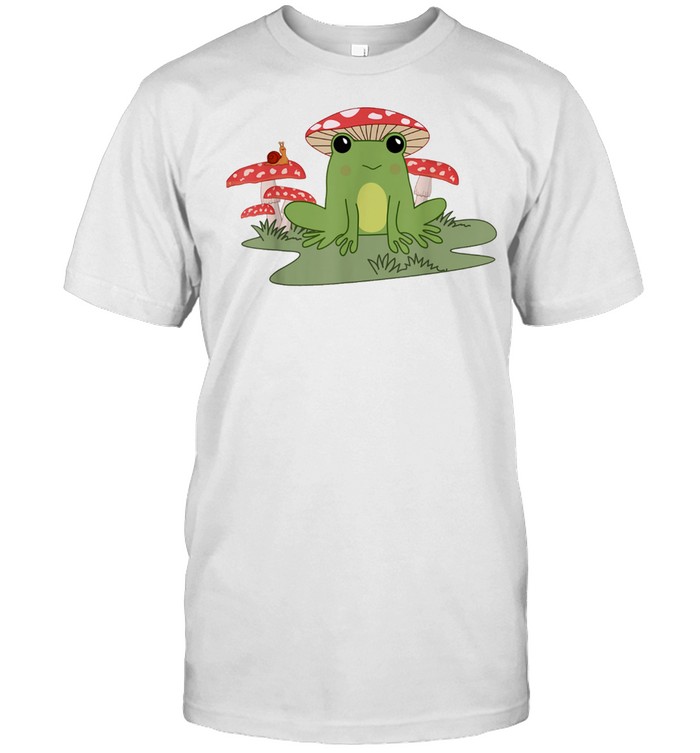 Frog Snail Mushroom Hat Cottagecore Mushroom Aesthetic shirt