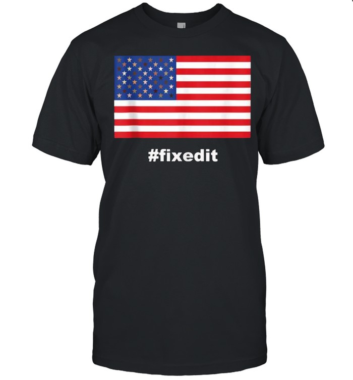 Hagtag fixedit Juneteenth Reparation American Diversity Flag Shirt
