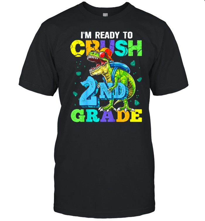 I’m Ready To Crush 2nd Grade Dinosaur Back To School Boy T- Classic Men's T-shirt