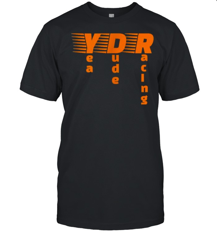 Yea Dude Racing Skull Orange T-Shirt