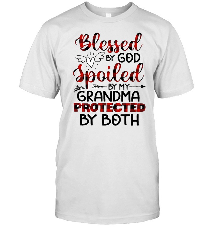 Blessed By God Spoiled By My Grandma Protected By Both T-shirt Classic Men's T-shirt Blessed By God Spoiled By My Grandma Protected By Both T-shirt Classic Men's T-shirt