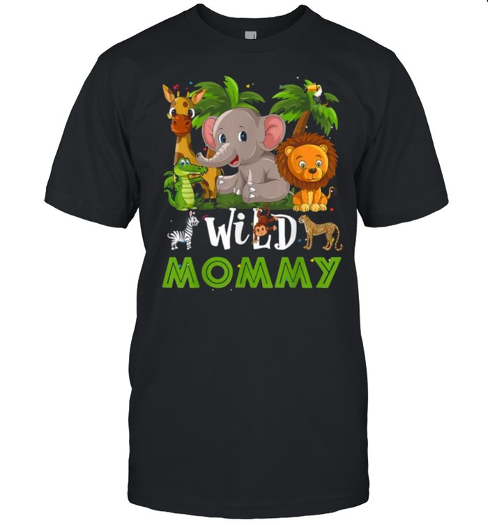 Mommy of the Wild Zoo Birthday Safari Jungle Animal Funny T- Classic Men's T-shirt