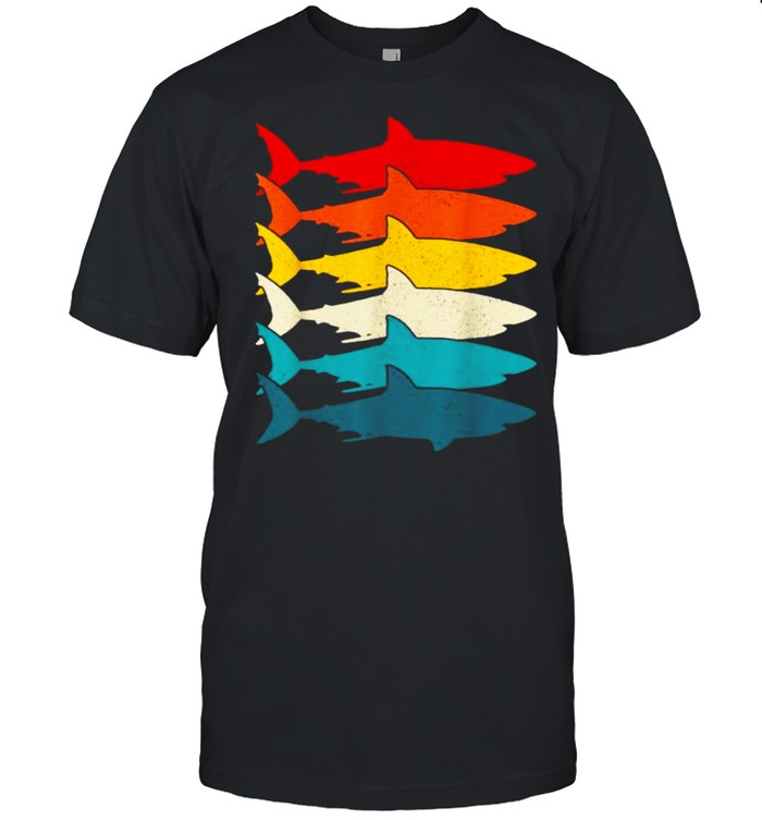Shark Fish Fishing Vintaeg T-Shirt