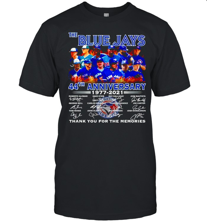 The Blue Jays 44th Anniversary 1977 2021 thank you for the memories shirt Classic Men's T-shirt