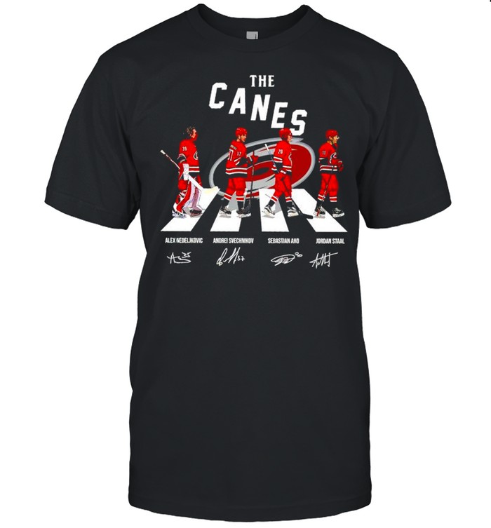 The Canes Abbey Road players signatures shirt