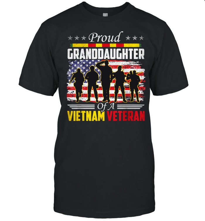 VETERAN 365 Proud Granddaughter Of A Vietnam Veteran shirt