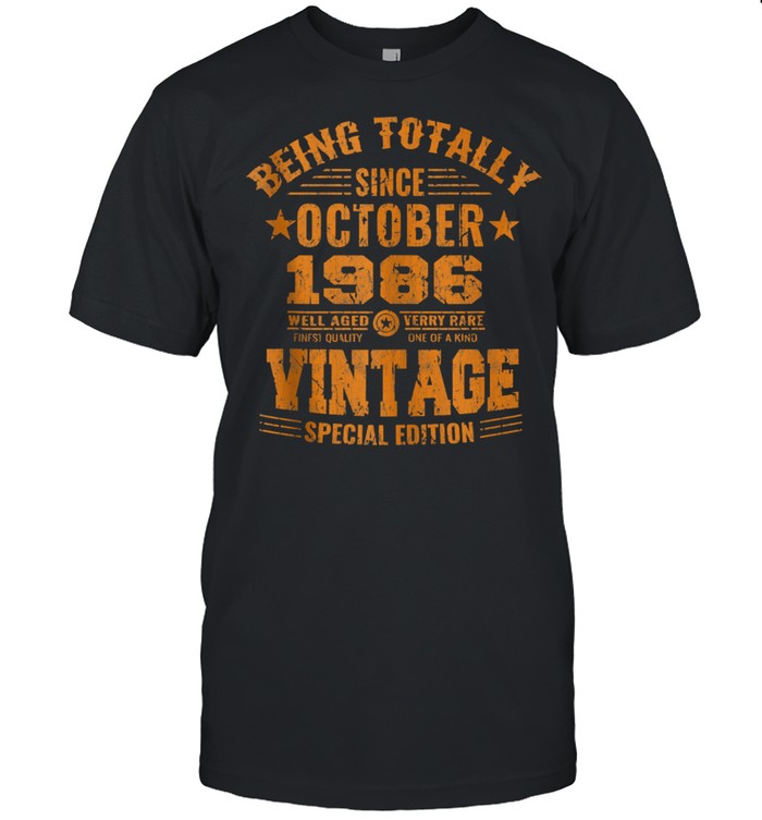Birthday 365 Vintage Since October 1986 Birthday shirt Classic Men's T-shirt Birthday 365 Vintage Since October 1986 Birthday shirt Classic Men's T-shirt