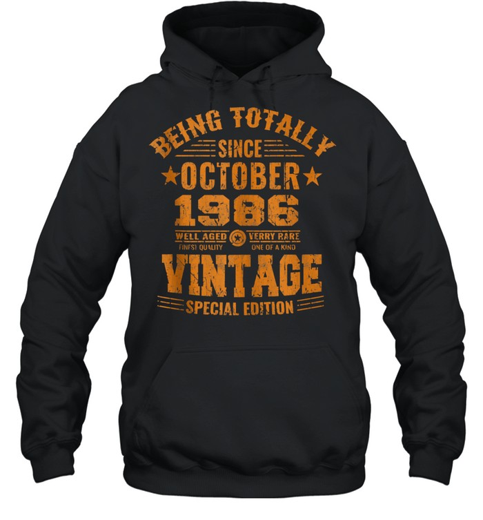 Birthday 365 Vintage Since October 1986 Birthday shirt Unisex Hoodie