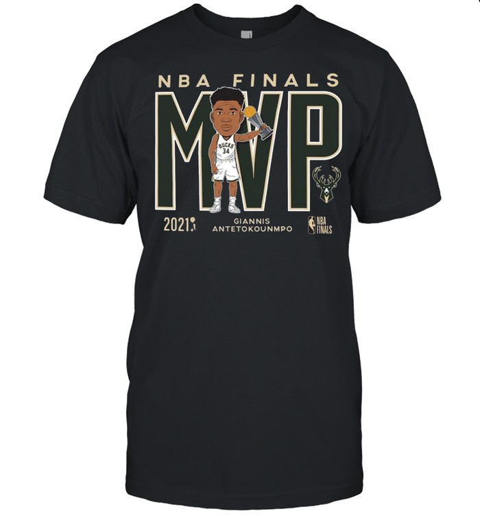 Brand 2021 NBA Champions Giannis MVP Milwaukee Bucks shirt