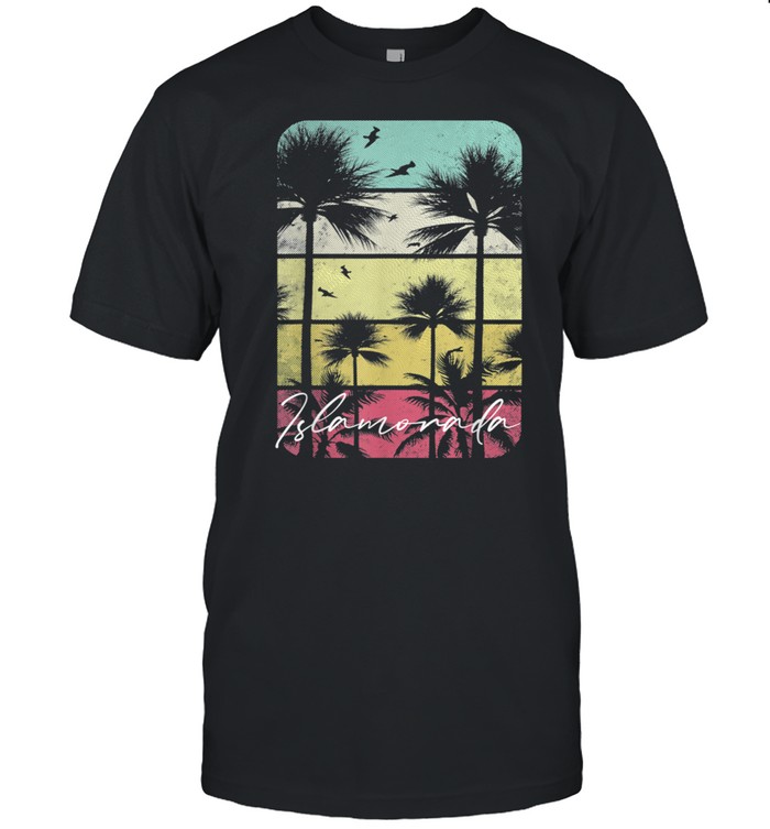 Islamorada Florida Retro Vintage Beach Surf Surfing Sunset shirt