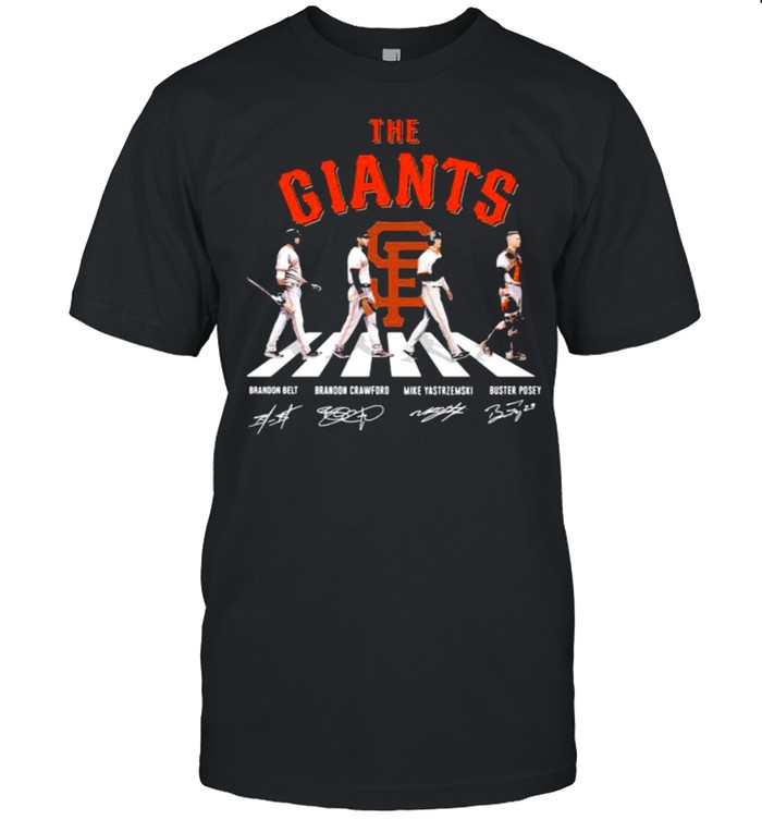 The giants abbey road signatures shirt