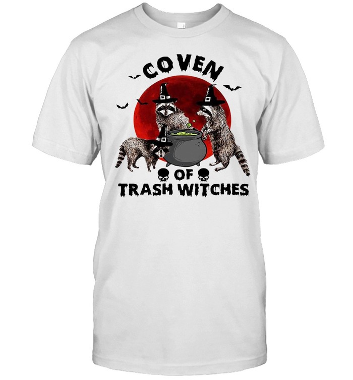 Coven Of Trash Witches Raccoon Halloween T-shirt