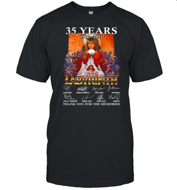 35 Years 1986 2021 Labyrinth Thank You For The Memories shirt