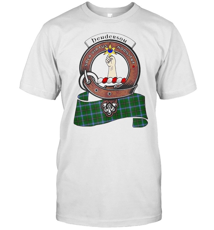 Henderson Scottish Clan Badge And Tartan T-shirt