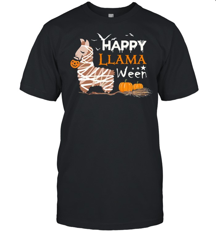 Happy Llama Ween Pumpkin Halloween shirt
