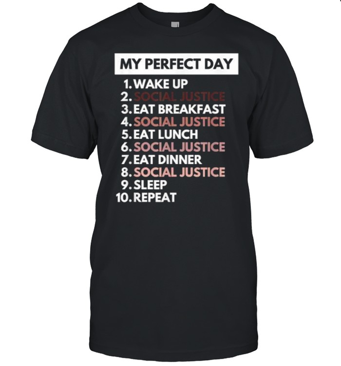 My Perfect Day Social Justice Political Protest Rally March T-Shirt