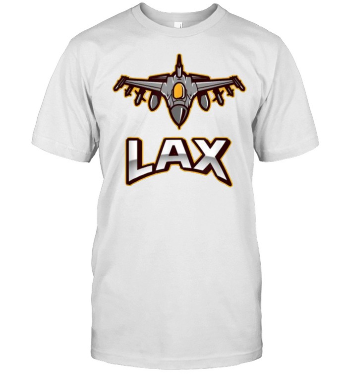 LAX airport code with airplane los angeles T-Shirt