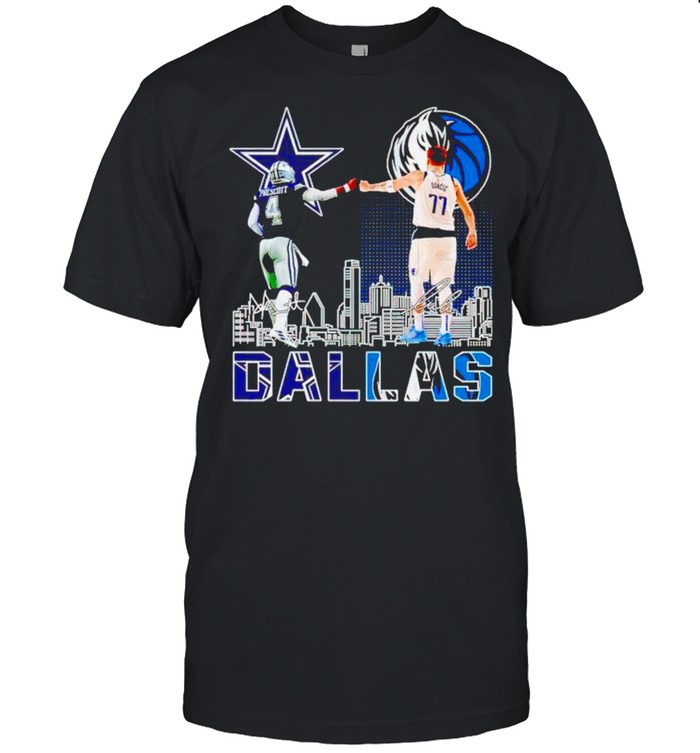Dallas City Champions Players Prescott And Doncic Shirt