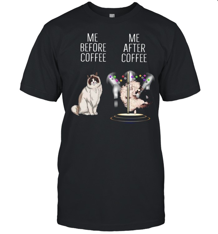 Me before coffee me after coffee shirt Classic Men's T-shirt