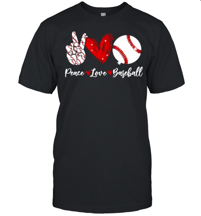 Peace Love Baseball Shirt