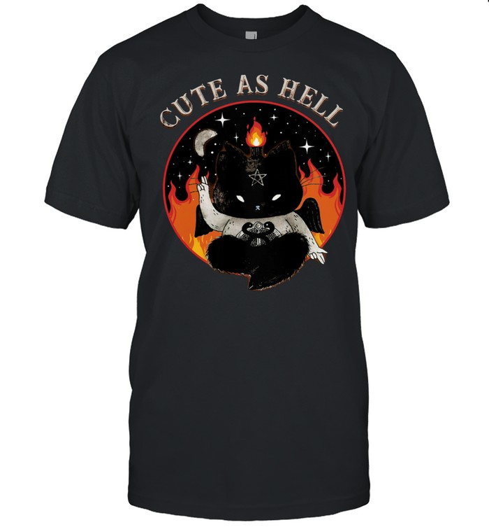 Black Cat Cute As Hell shirt