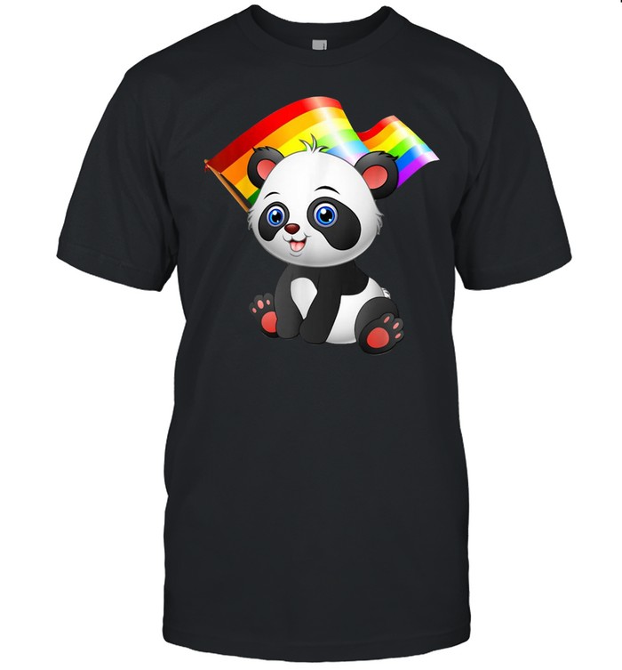 Lgbt Flag Panda Bear Gay Lesbian T-shirt