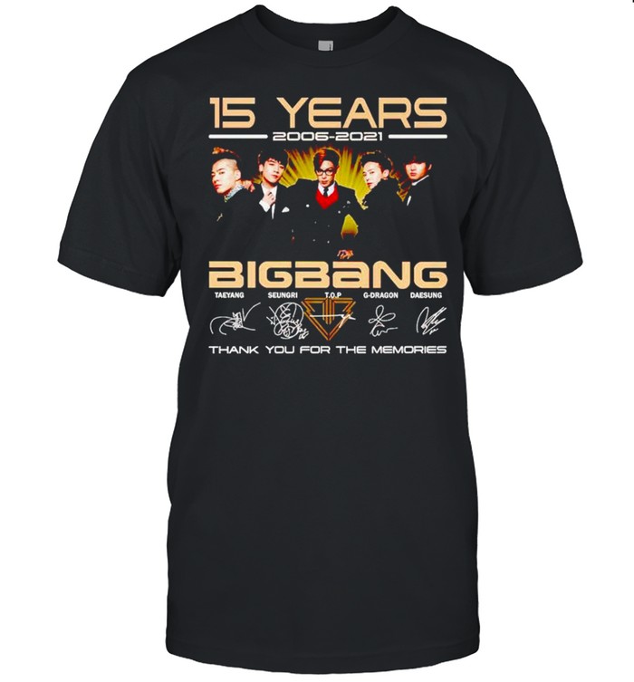 15 years Big Bang 2006 2021 thank you for the memories shirt Classic Men's T-shirt