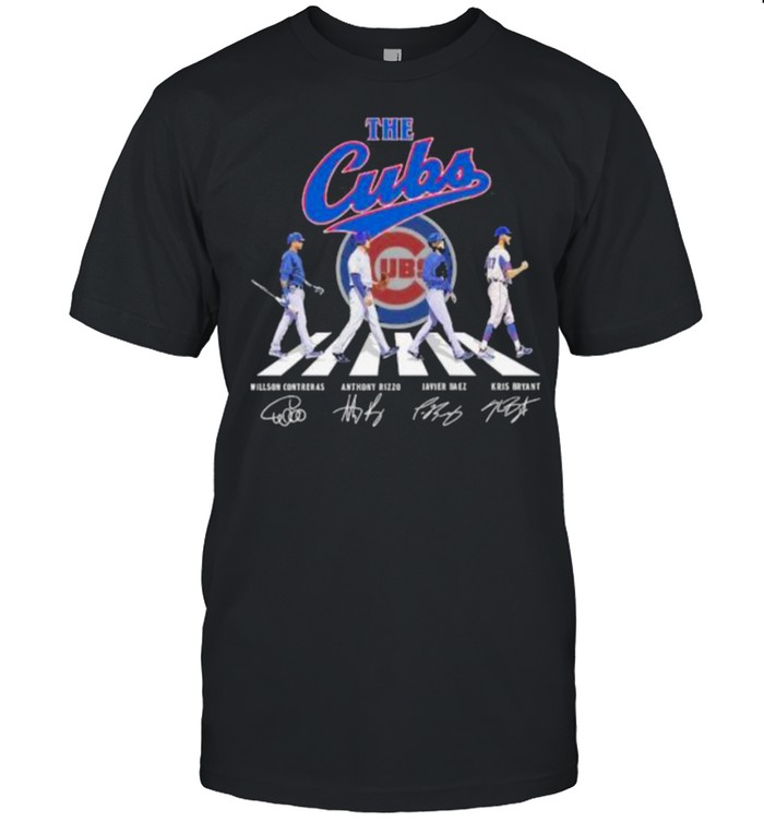 Abbey road the cubs signatures shirt
