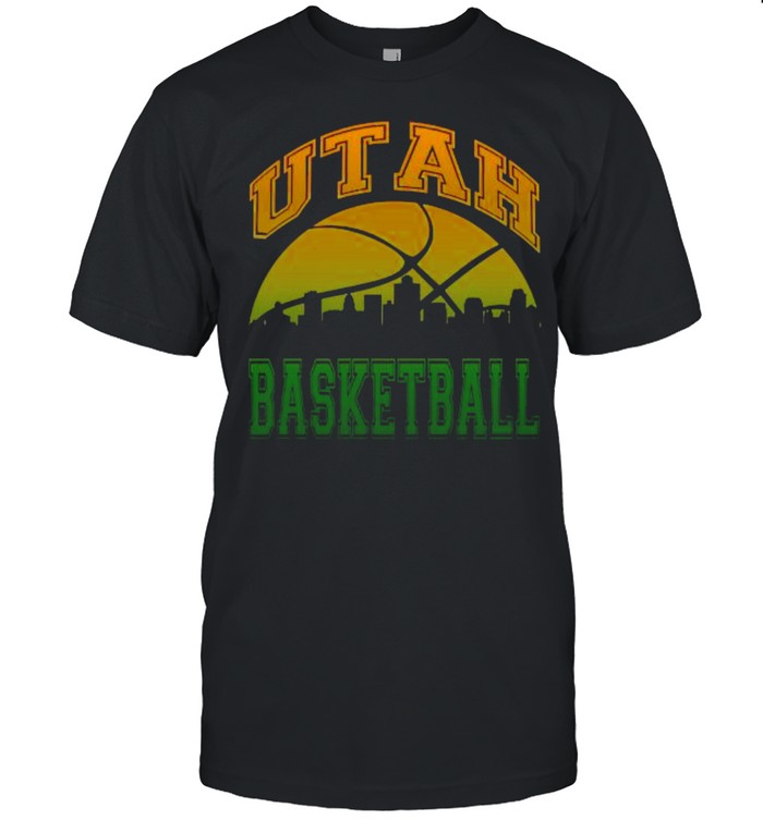 College University Style Utah Basketball Fan Sport T-Shirt