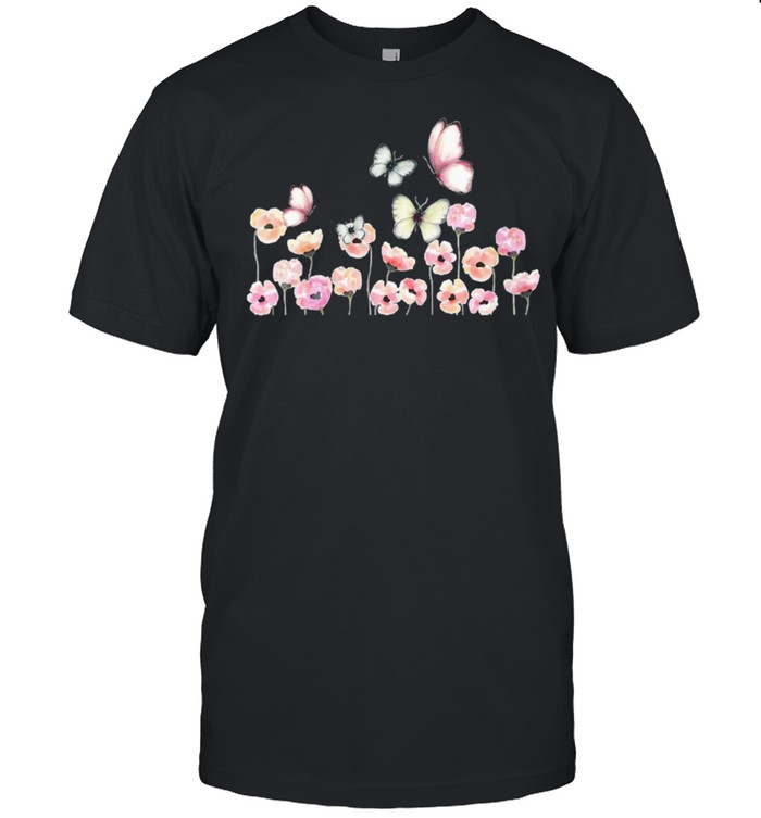 butterfly flower pink flowers cute pretty beautiful shirt