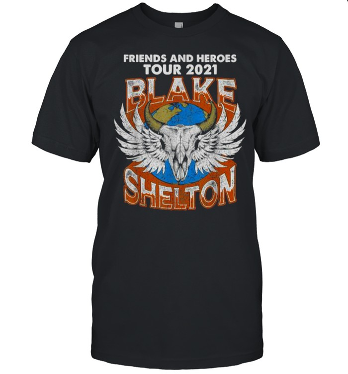 Friends And Heroes Blakes Tour 2021 Shelton T-Shirt