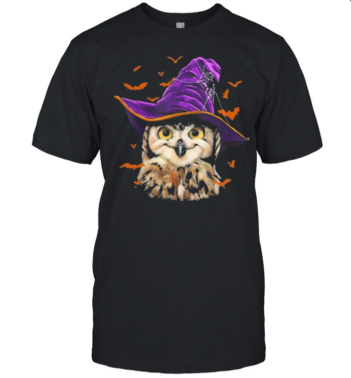 Owl Wearing Magic Halloween Hat shirt