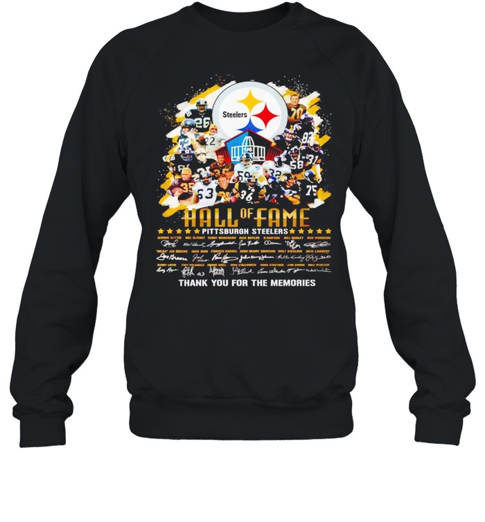 Hall of fame Pittsburgh Steelers thank you for the memories shirt Unisex Sweatshirt