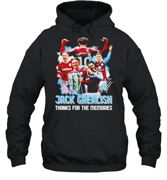 Jack Grealish thanks for the memories shirt Unisex Hoodie