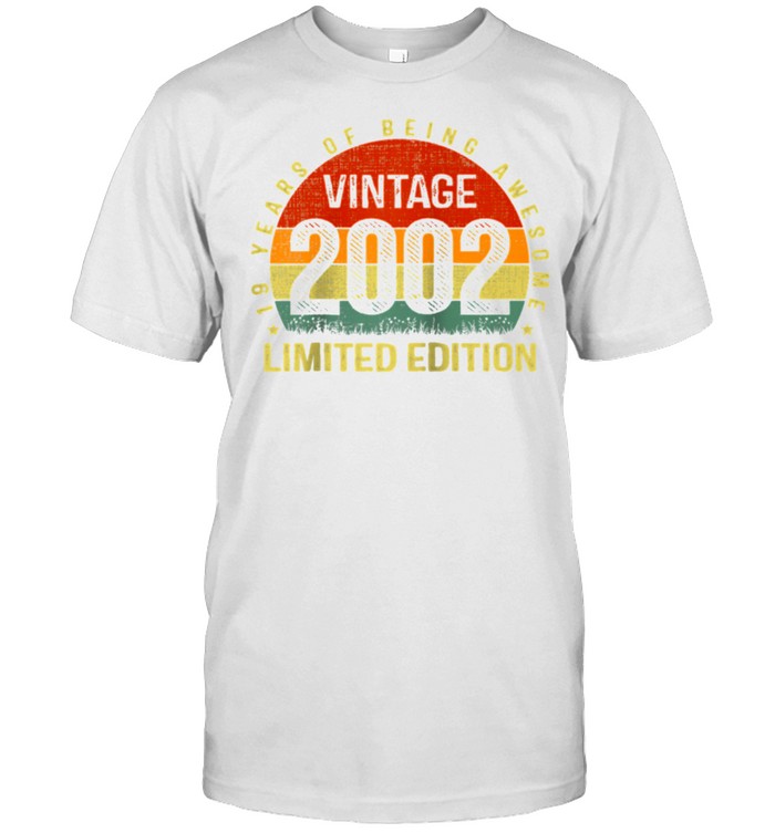 Nineteen Years of Being Awesome 19 Years Old 19th Birthday shirt