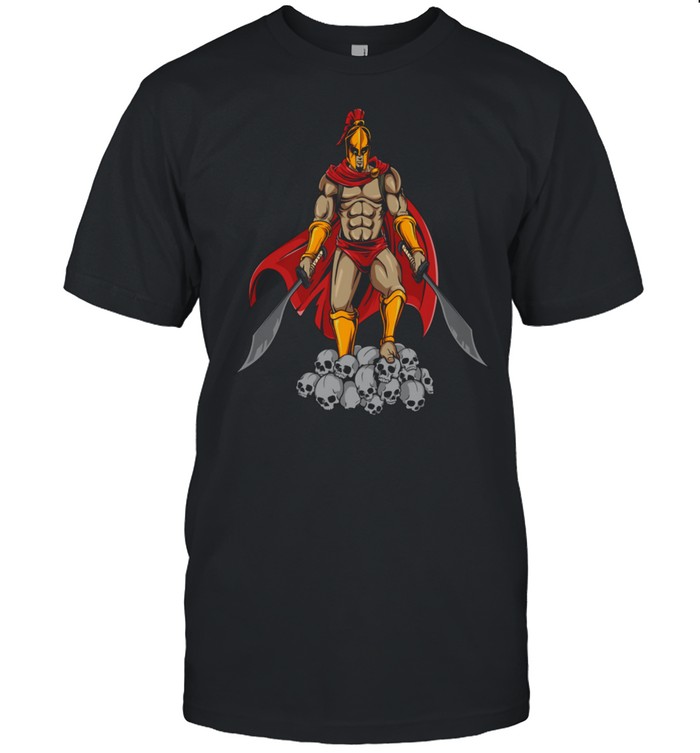 On The Skulls Of His Enemies Spartan Shirt