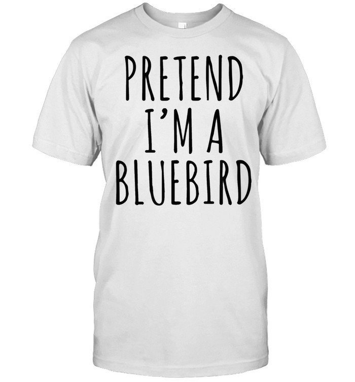 Lazy Halloween Costume Pretend I'M A Bluebird Simple Shirt