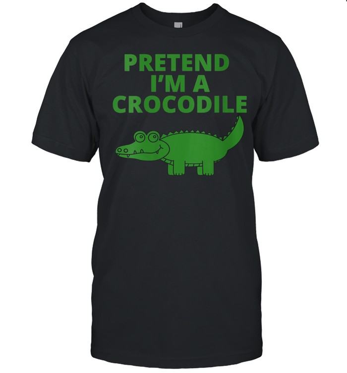 Lazy Halloween Costume Pretend I'M An Crocodile Simple Shirt