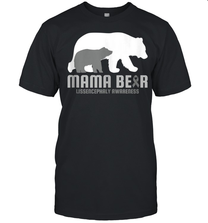 Lissencephaly Awareness Brain Disease Related Mama Bear Ribb Shirt