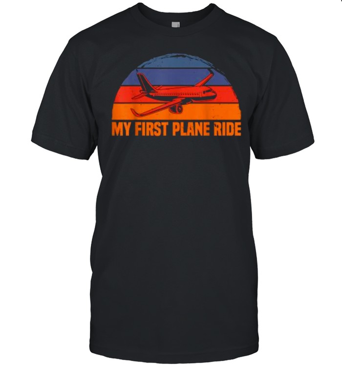 My First Plane Ride Airplane Vintage T-Shirt