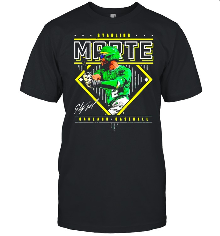 Oakland Baseball Starling Marte Diamond Name shirt