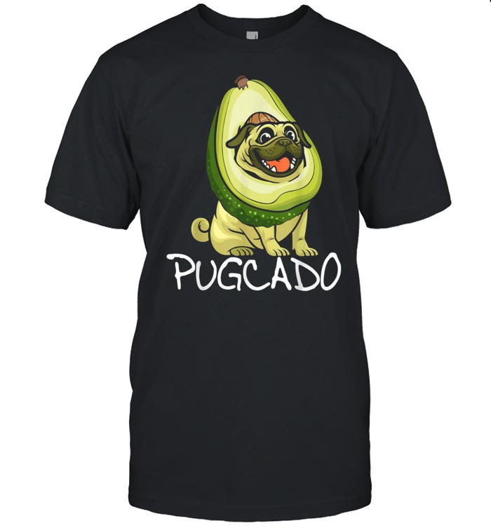 Pugcado Cute Halloween Pug Dog Avocado Vegan Vegetarians Shirt
