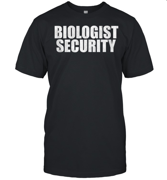 Biologist Security Trick Or Treating Halloween Costume Shirt