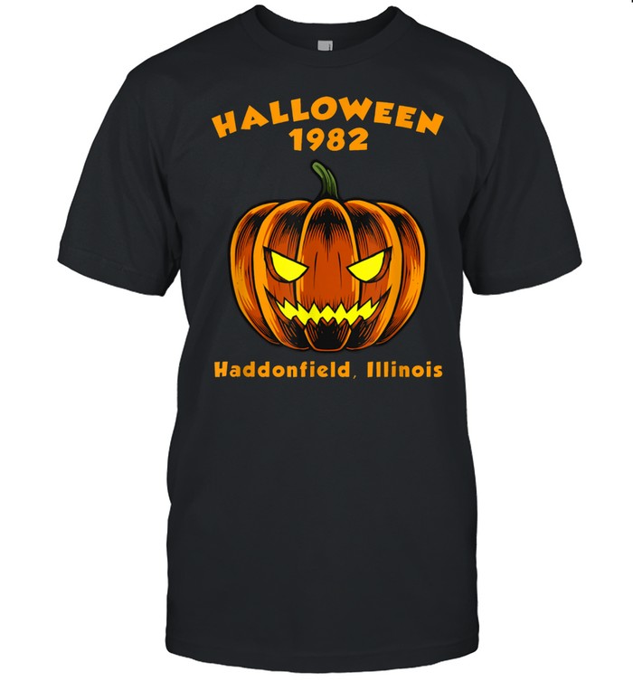 Halloween Holiday Spooky Myers Pumpkin Haddonfield Shirt