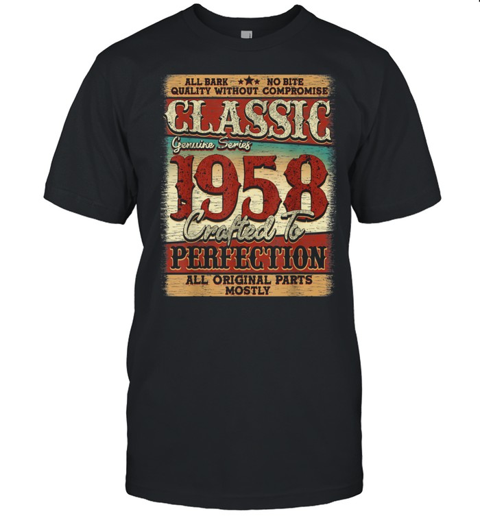Vintage 1958 Limited Edition 63 Years Old 63Rd Birthday Shirt