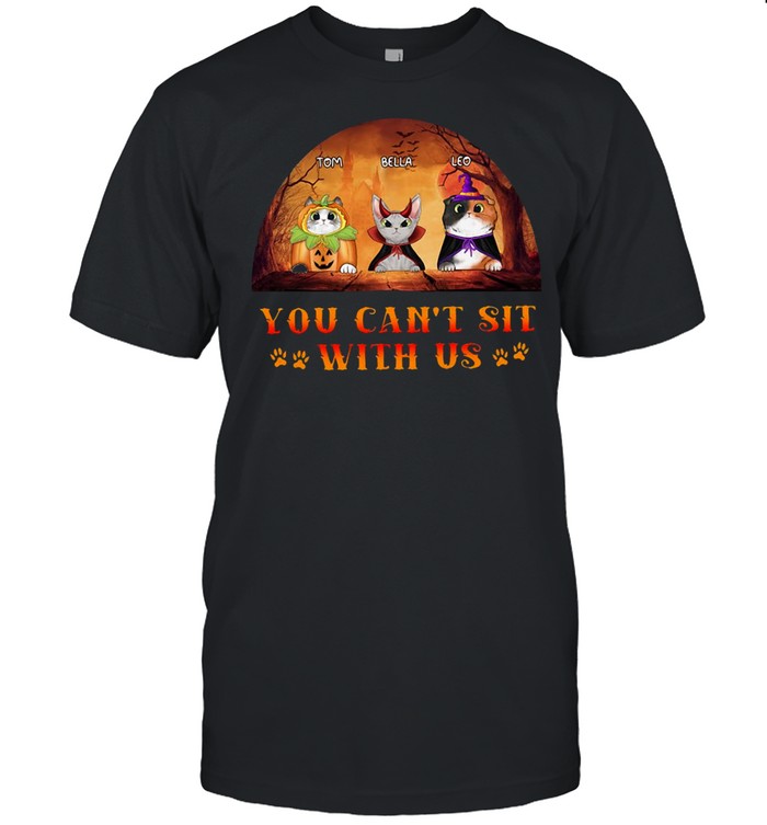 Halloween Cat Cosplay You Canâ€™t Sit With Us Vintage T-Shirt