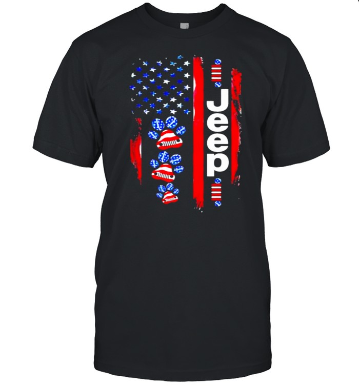Jeep Dogs American Flag Shirt