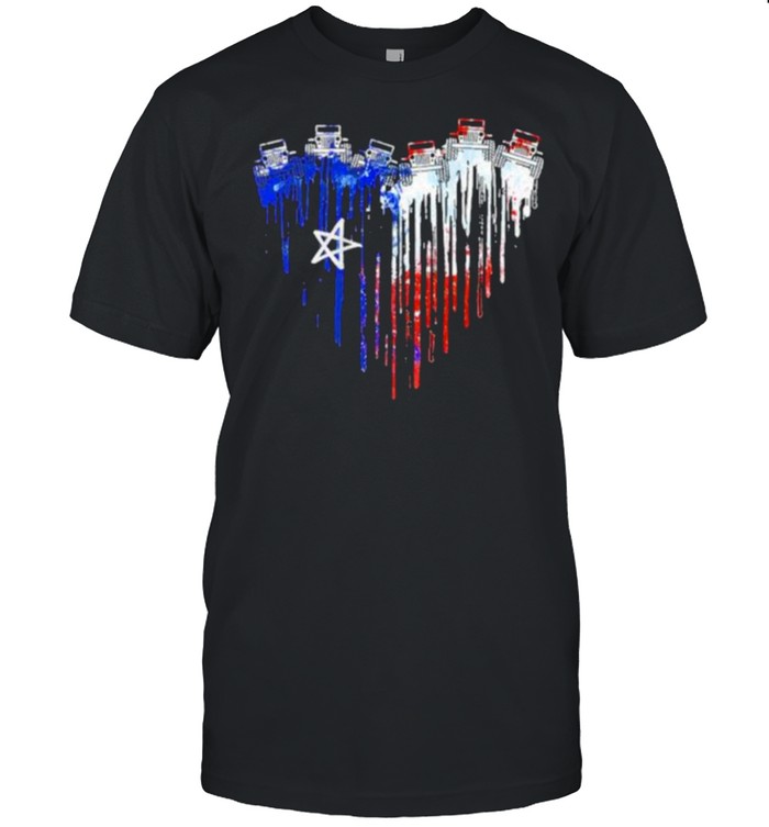 Love Jeep Heart American Flag Shirt